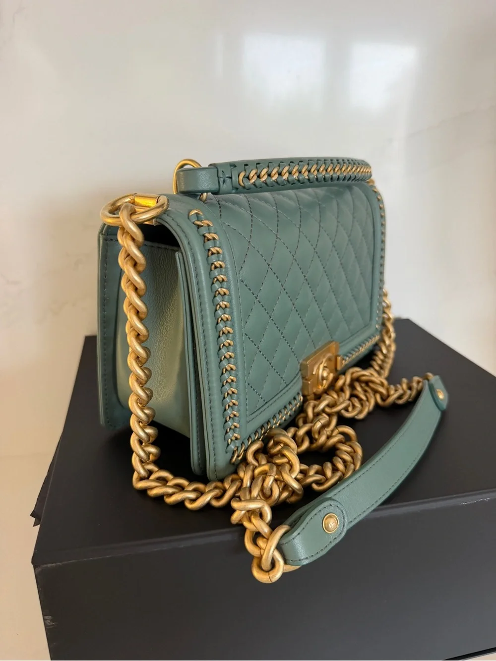 CHANEL Top Handle Boy Bag